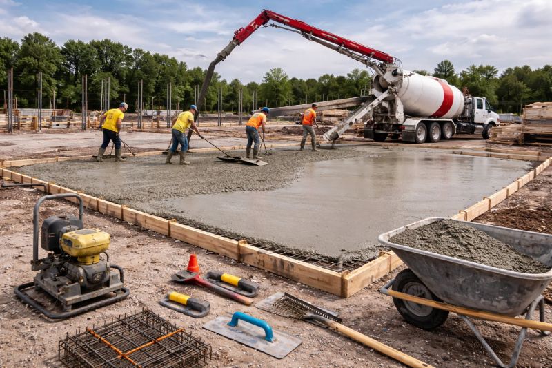 Commercial Slab Installation in Bunnell, FL