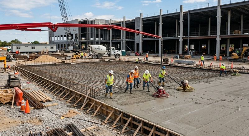 Commercial Slab Installation in Deland, FL