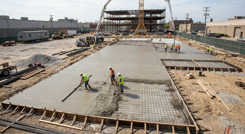 Commercial Slab Installation in Port Orange, FL