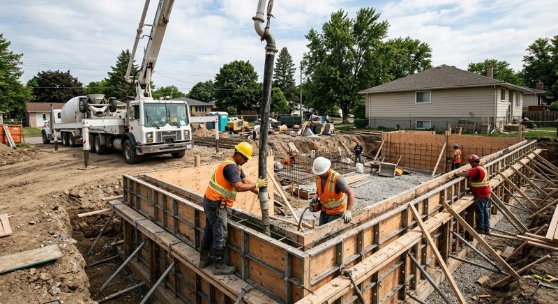 Concrete Foundation Pouring in Volusia County, FL